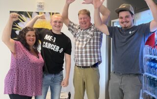 The Vaughn Family Celebrating their son being cancer free.